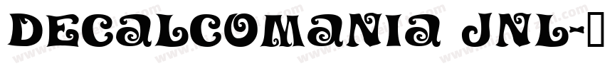 Decalcomania JNL字体转换